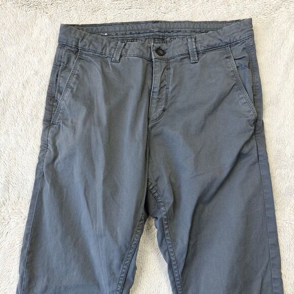 Zara Chino Pants Men's 30x30 Grey Slim Fit Stretchy - Picture 2 of 10